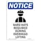 Signmission OSHA Sign, Hard Hats Required, 24in X 18in Aluminum, 18" W, 24" H, Portrait, OS-NS-A-1824-V-13296 OS-NS-A-1824-V-13296 - alternate 1